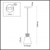 4433/1 NEOCLASSI LN20 113 никель, белый, стеклянный декор Подвес E14 1*40W 220V ABIGAIL