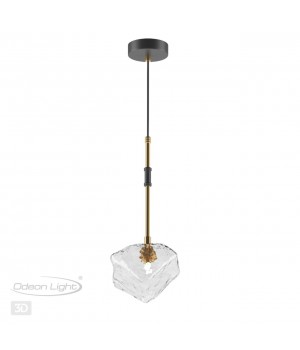 4789/1 LOFT ODL21 501 черный/золотой/прозрачный Подвес G9 1*40W STONO-foto5