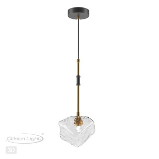 4789/1 LOFT ODL21 501 черный/золотой/прозрачный Подвес G9 1*40W STONO-foto5