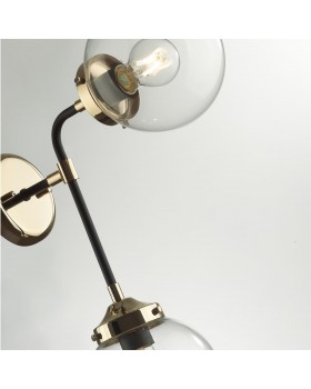 4971/2W LOFT ODL22 477 черный/золотой/прозрачный/стекло Бра E27 2*40W PRIAMA-foto6