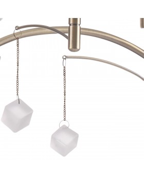 4469/5C NEOCLASSI LN20 106 античная латунь, белый Люстра потолочная E14 5*40W 220V LEAH-foto4