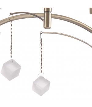 4469/5C NEOCLASSI LN20 106 античная латунь, белый Люстра потолочная E14 5*40W 220V LEAH-foto4