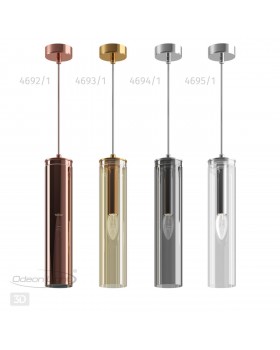 4693/1 PENDANT ODL20 299 золотой/янтарный Подвес E14 1*40W KLUM-foto4