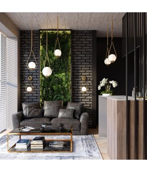 4810/1 PENDANT ODL21 351 золтой/черный/белый Подвес E14 1*40W FLARI-foto3