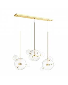 4640/36L L-VISION (В 3-Х КОРОБКАХ) ODL21 331 золотой/прозрачный Люстра LED 36W 4000K BUBBLES-foto6