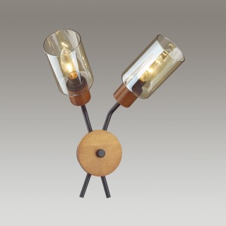 4492/2W COUNTY LN20 171 черный, дерево Бра E14 2*60W 220V FERN-foto3