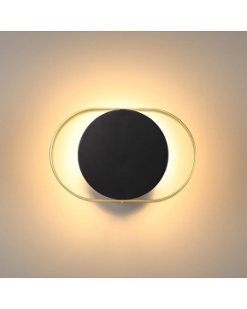 4246/7WB HIGHTECH ODL21 141 черн/золотист/металл Настенный светильник IP20 LED 7W 560Лм 3000K MONDY-foto3