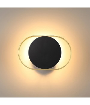 4246/7WB HIGHTECH ODL21 141 черн/золотист/металл Настенный светильник IP20 LED 7W 560Лм 3000K MONDY-foto3