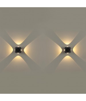 4218/8WL HIGHTECH ODL21 189 черн/металл Настенный светильник IP54 LED 8W 716Лм 3200K DIAMANTA-foto5