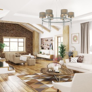 4515/6 NEOCLASSI LN20 176 хром, серый Люстра E27 6*60W 220V SANTIAGO-foto3