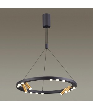 3918/48L L-VISION ODL20 151 черный/золотистый/металл Подвесной светильник LED 48W 4000K BEVEREN-foto3