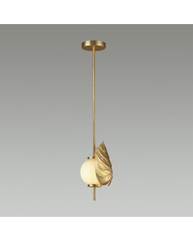 4864/1A MODERN ODL_EX22 81 золотистый/белый/стекло Подвес E14 1*40W JUNGLE-foto4