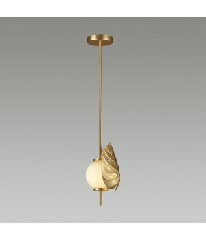 4864/1A MODERN ODL_EX22 81 золотистый/белый/стекло Подвес E14 1*40W JUNGLE-foto4