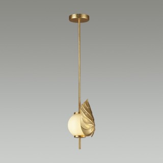 4864/1A MODERN ODL_EX22 81 золотистый/белый/стекло Подвес E14 1*40W JUNGLE-foto4