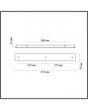 4507/3 SUSPENTIONI LN20 231 белый Основание для подвесов 220V MOLTO-foto2