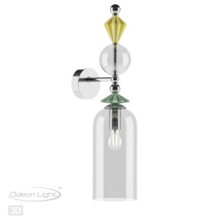 4893/1WA CLASSIC ODL_EX22 69 хром/раноцветн./керамика/стекло Бра E14 1*40W 4893/1WA BIZET-foto5