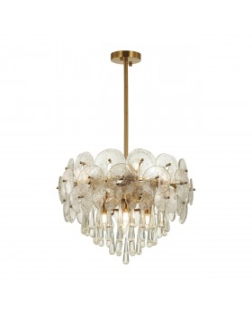 4984/8 HALL ODL22 445 золотой/стекло/хрусталь Люстра E14 8*40W SEMURA-foto4