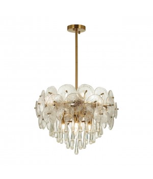 4984/8 HALL ODL22 445 золотой/стекло/хрусталь Люстра E14 8*40W SEMURA-foto4