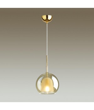 4697/1 PENDANT ODL20 305 золотой/янтарный Подвес E14 1*40W LEVA-foto3