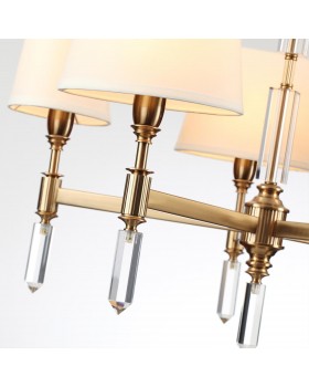 4894/5 MODERN ODL_EX22 91 бронзовый/белый/ткань Люстра E14 5*40W LONDON-foto8