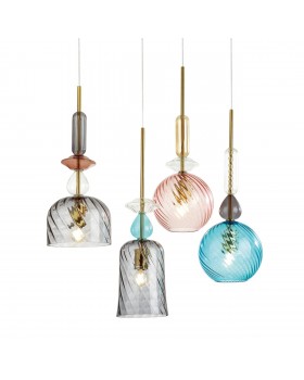 4647/1 PENDANT ODL20 342 золотой/коричневый/разноцветный Подвес E27 60W 220V BELLA-foto5