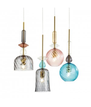 4647/1 PENDANT ODL20 342 золотой/коричневый/разноцветный Подвес E27 60W 220V BELLA-foto5