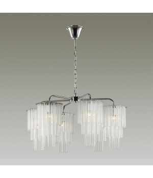 4920/6 MODERN ODL22 329 хром/прозрач./матов./стекло Люстра E27 6*60W PAPITA-foto4