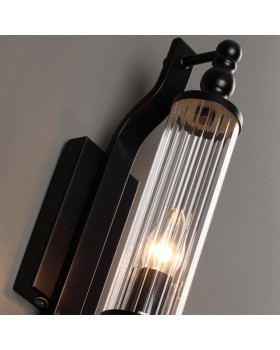 4941/1W DROPS ODL22 539 черный/прозрачный/стекло Настенный светильн. E14 1*40W IP44 TOLERO-foto6