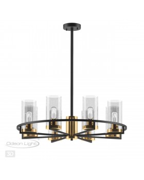 4817/8 COUNTRY ODL21 483 черный/золотой/прозрачный Люстра E27 8*60W KAVO-foto4
