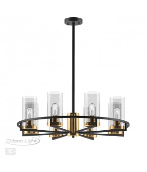 4817/8 COUNTRY ODL21 483 черный/золотой/прозрачный Люстра E27 8*60W KAVO-foto4
