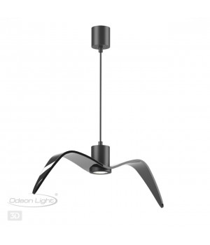 4902/1C PENDANT ODL22 289 чёрный/стекло Подвес GU10 1*5W BIRDS-foto6