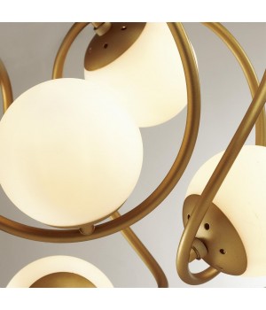 4808/8 MODERN ODL21 341 золотой/белый Люстра G9 8*40W SLOTA-foto6