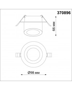 370896 SPOT NT22 276 черный Светильник встраиваемый IP20 GU10 9W 220V LIRIO-foto2