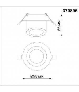 370896 SPOT NT22 276 черный Светильник встраиваемый IP20 GU10 9W 220V LIRIO-foto2
