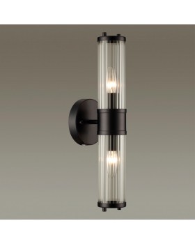 4944/2W DROPS ODL22 539 черный/прозрачный/стекло Настенный светильник E14 1*40W IP44 KEPA-foto3