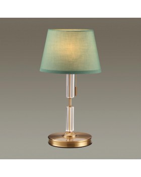 4887/1T MODERN ODL_EX22 89 бронзовый/зеленый/абажур ткань Настольная лампа E27 1*60W LONDON-foto4