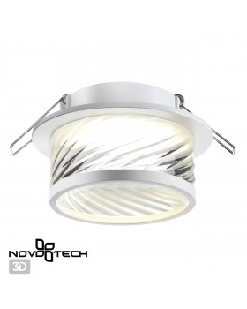 370919 SPOT NT22 300 белый Светильник встраиваемый IP20 GU10 9W 220V GEM-foto5