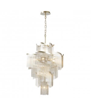 4630/11 HALL ODL20 469 серебристый/стекло/металл.цепочки Люстра E14 11*40W 220V GRAZA-foto4