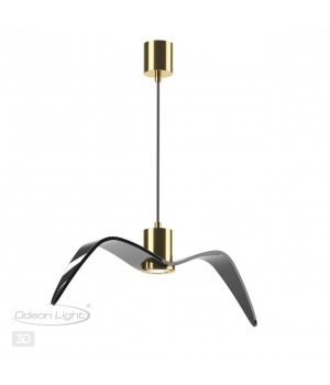 4900/1C PENDANT ODL22 289 чёрный/бронзовый/стекло Подвес GU10 1*5W BIRDS-foto6