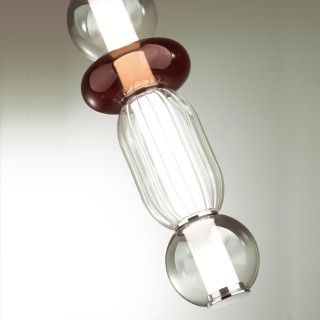 4826/18L PENDANT ODL21 321 хром/дымчатый/бордо/прозрачный Подвес LED 18W BEANS-foto7