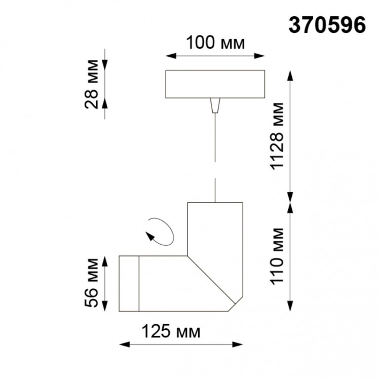 370596 OVER NT19 220 матовый белый Накладной светильник IP20 GU10 50W 220-240V ELITE