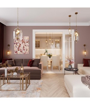 4892/4 NEO ODL_EX22 63 бронзовый с патиной/'коньячный'/стекло Подвес E14 4*40W BELL-foto3