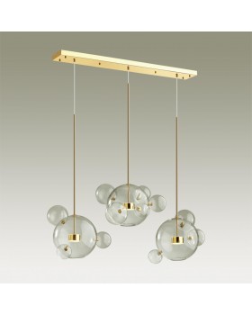 4640/36L L-VISION (В 3-Х КОРОБКАХ) ODL21 331 золотой/прозрачный Люстра LED 36W 4000K BUBBLES-foto4