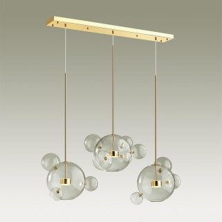 4640/36L L-VISION (В 3-Х КОРОБКАХ) ODL21 331 золотой/прозрачный Люстра LED 36W 4000K BUBBLES-foto4