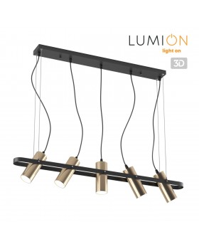 3714/5 MODERNI LN19 143 золотой, чёрный Светильник подвесной GU10 LED 5*5W 220V CLAIRE-foto5