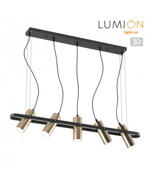 3714/5 MODERNI LN19 143 золотой, чёрный Светильник подвесной GU10 LED 5*5W 220V CLAIRE-foto5