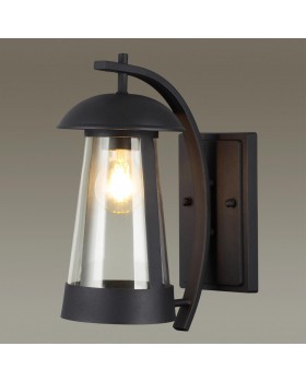 4837/1W NATURE ODL21 577 черный/стекло Ландшафтный настенный светильник E27 1*60W IP44 KALPI-foto4