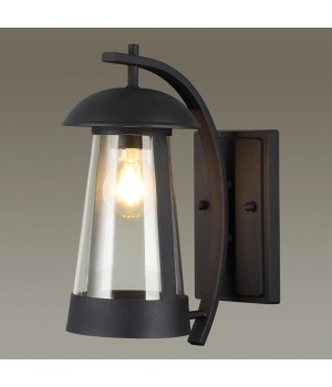 4837/1W NATURE ODL21 577 черный/стекло Ландшафтный настенный светильник E27 1*60W IP44 KALPI-foto4
