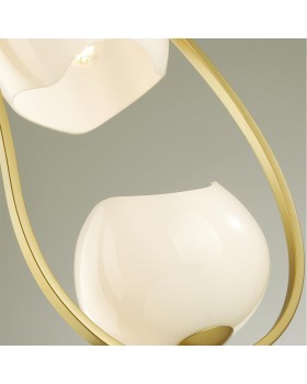 4873/2 MODERN ODL_EX22 85 золотой/белый/стекло Подвес E14 2*40W WATERLILY-foto8