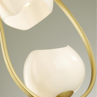 4873/2 MODERN ODL_EX22 85 золотой/белый/стекло Подвес E14 2*40W WATERLILY-foto8